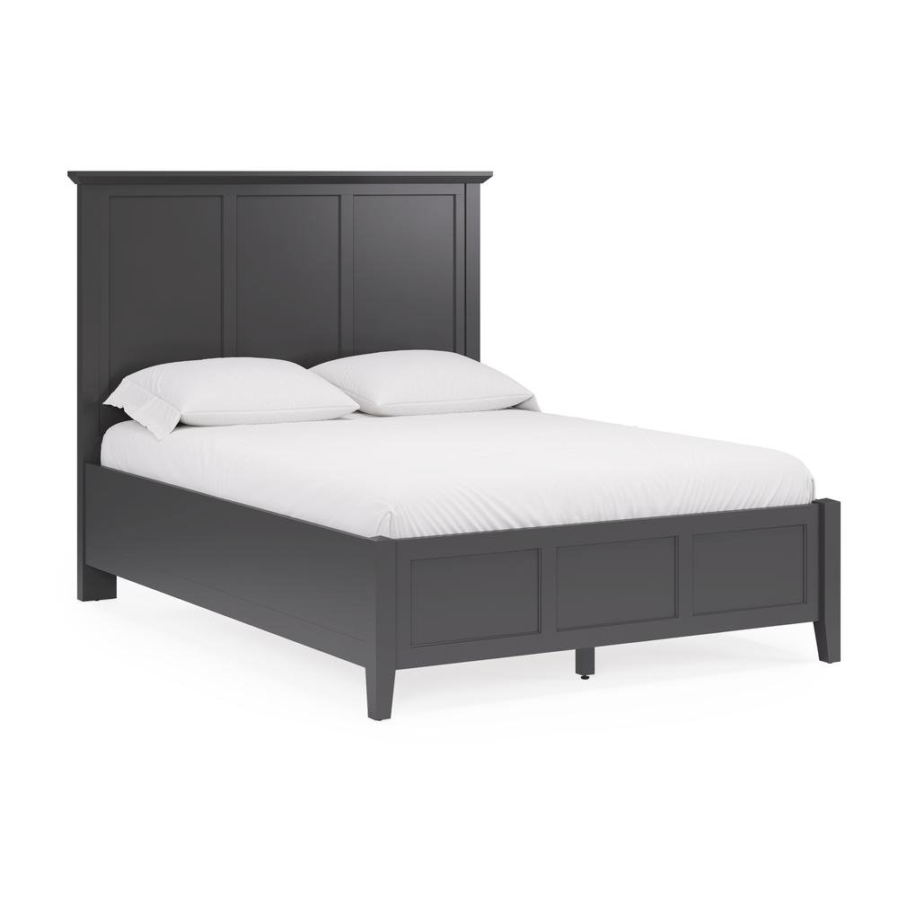 Grace Three Panel Bed in Raven Black. Picture 5
