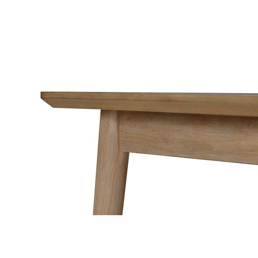 Franklin Extendable White Oak Dining Table in Au Natural. Picture 10