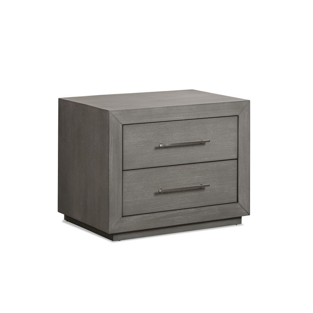 Melbourne Two Drawer Nightstand with USB in Mineral. Picture 7