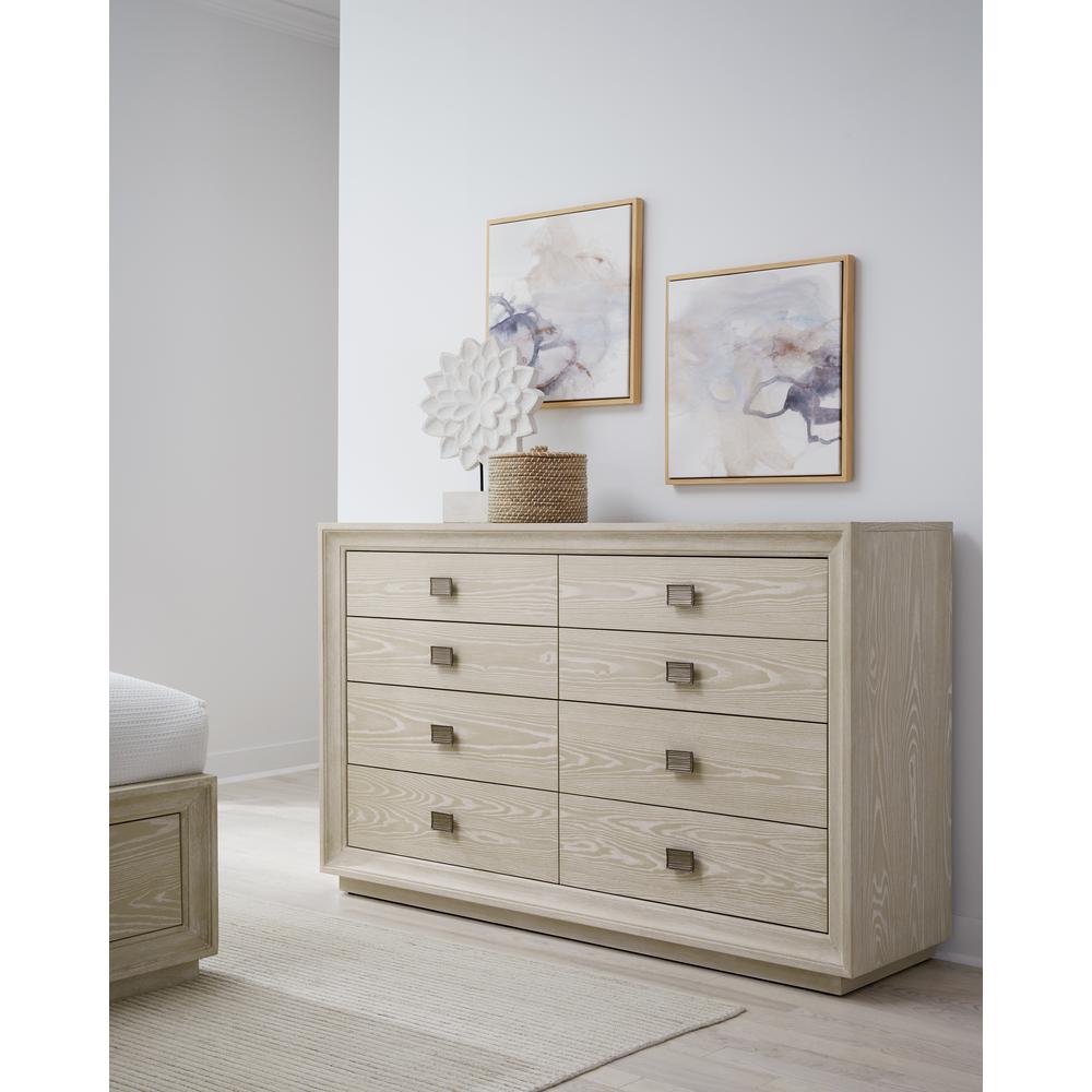 Maxime Eight Drawer Dresser in Ash. Picture 1