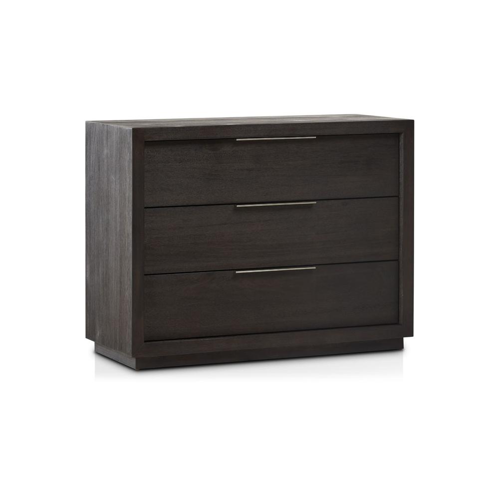 Oxford 3 Drawer Nightstand in Basalt Grey (2024). Picture 3