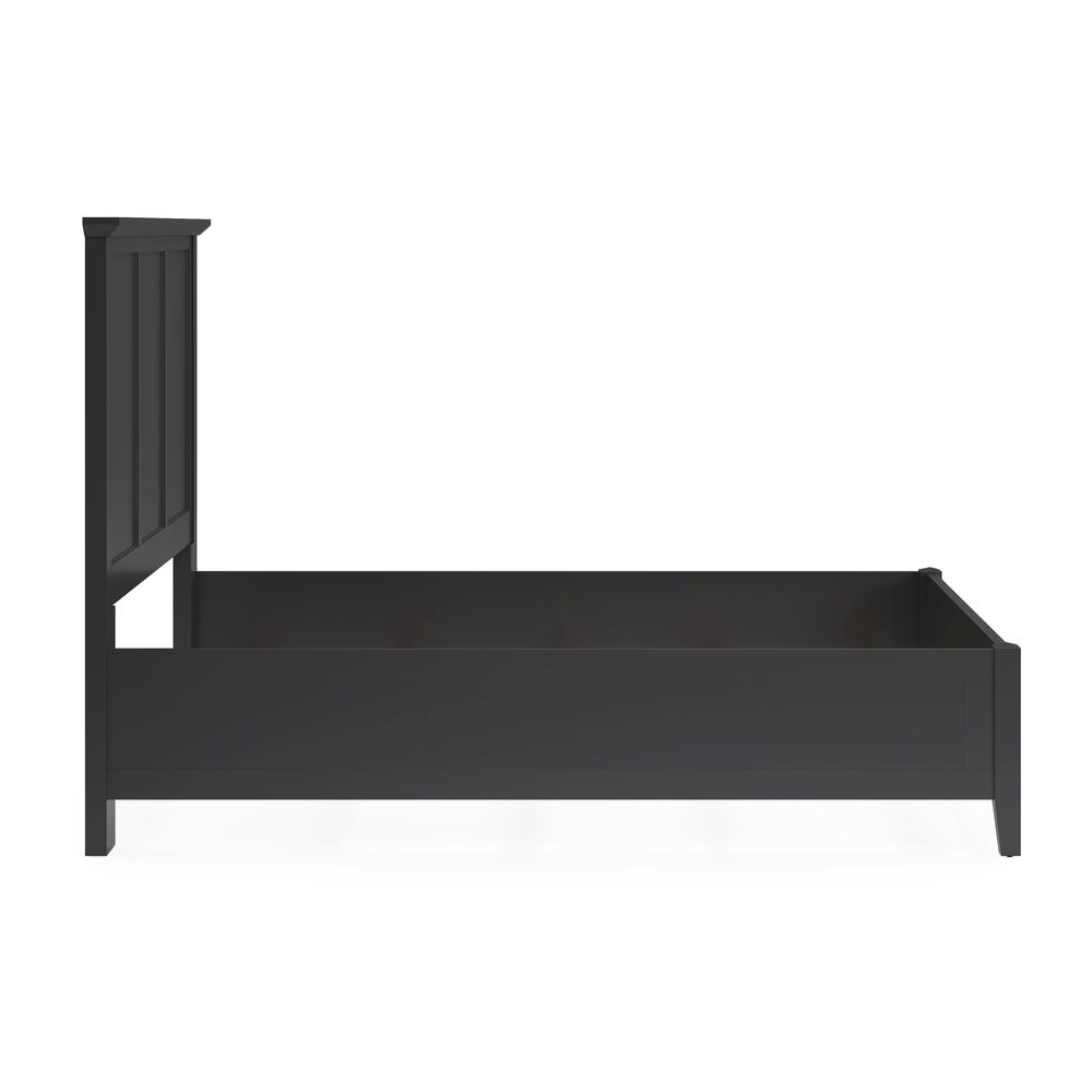 Grace Three Panel Bed in Raven Black. Picture 7