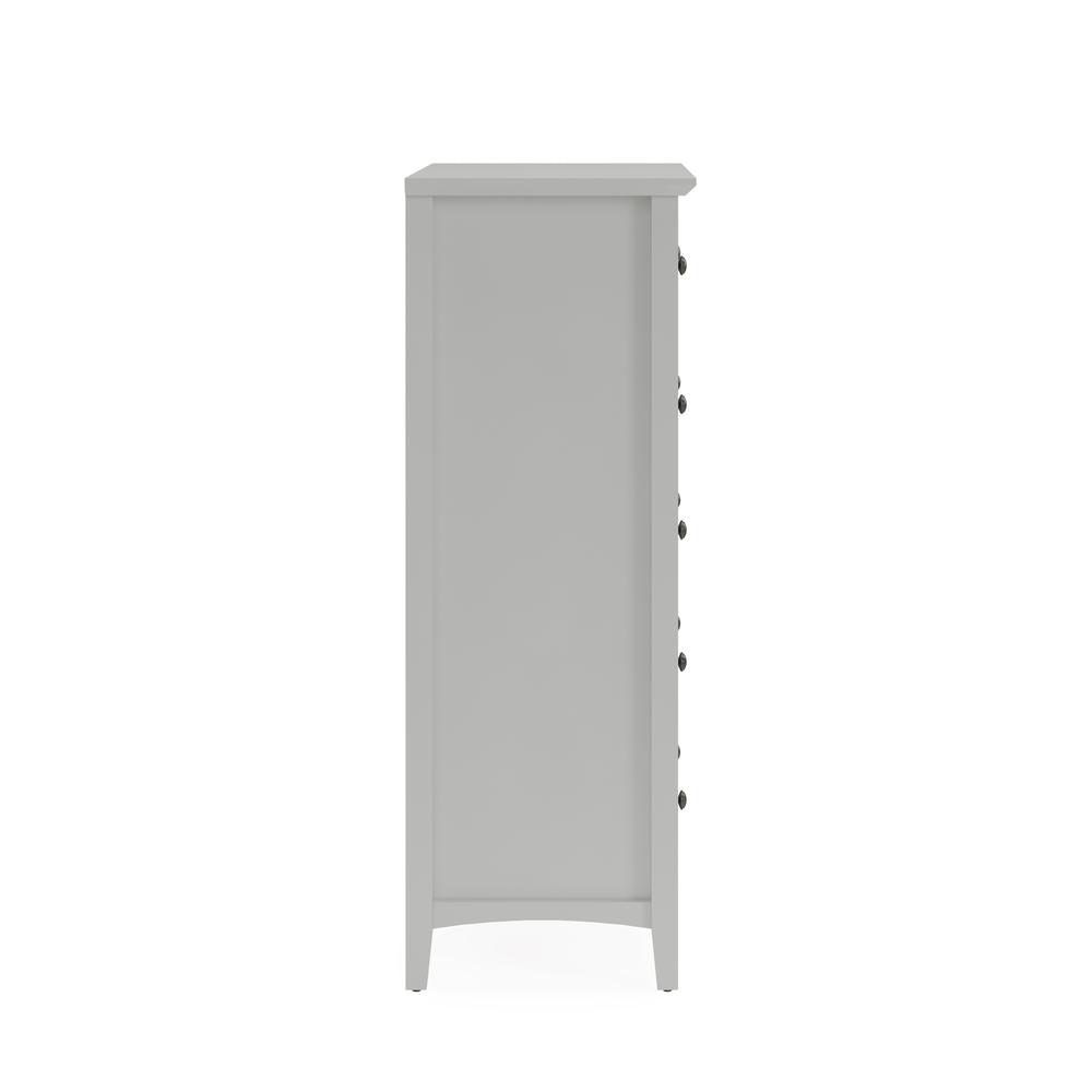 Grace Five Drawer Chest in Elephant Gray (2024). Picture 4