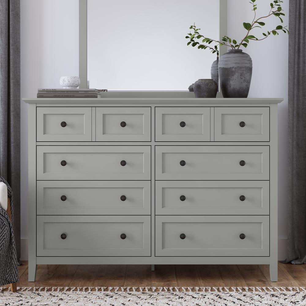 Grace Eight Drawer Dresser in Elephant Gray (2024). Picture 1