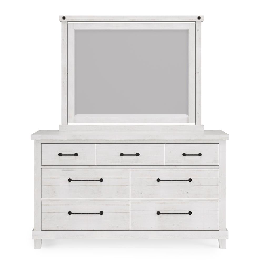 Yosemite Solid Wood Dresser in Rustic White (2024). Picture 8
