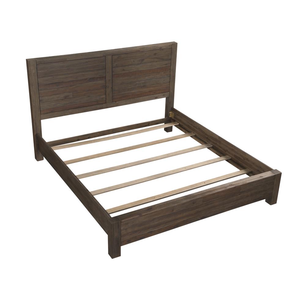 Savanna Solid Wood Platform Bed in Coffee Bean. Picture 8