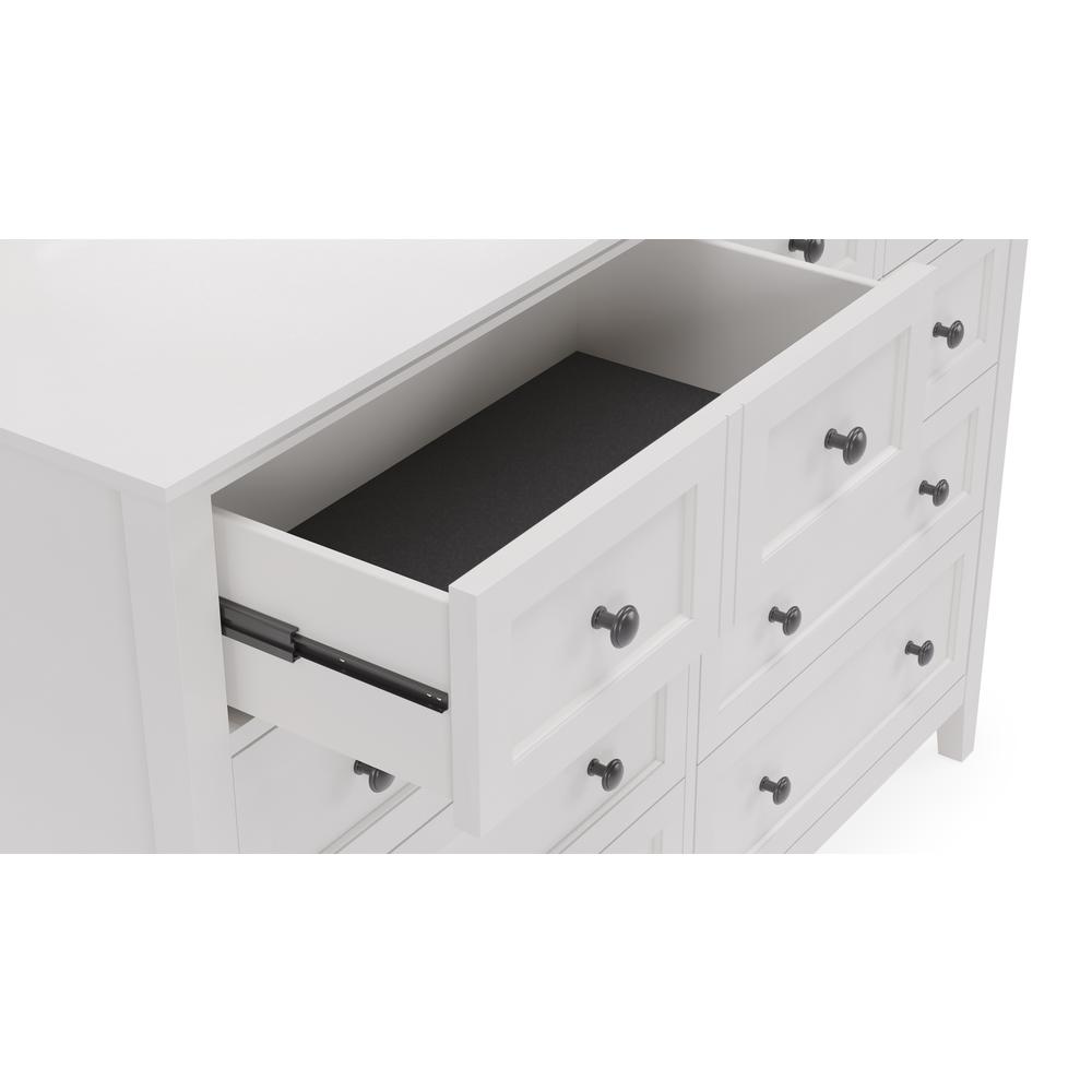 Grace Eight Drawer Dresser in Snowfall White (2024). Picture 2