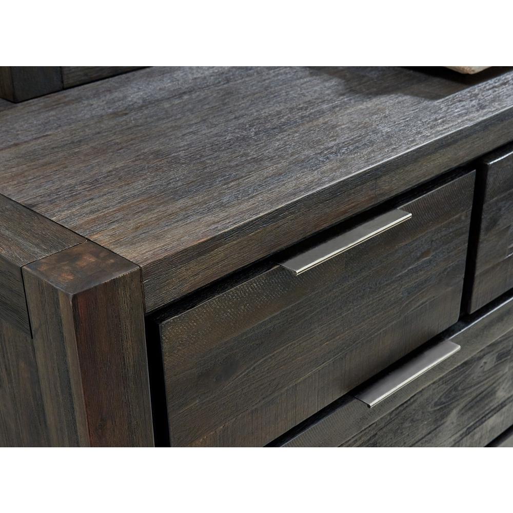 Savanna Seven Drawer Solid Wood Dresser in Coffee Bean (2024). Picture 3