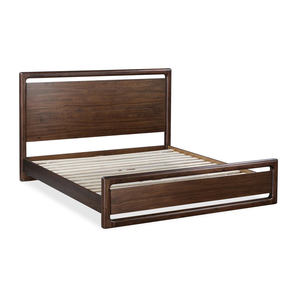 Sol Acacia Wood Platform Bed in Brown Spice. Picture 7