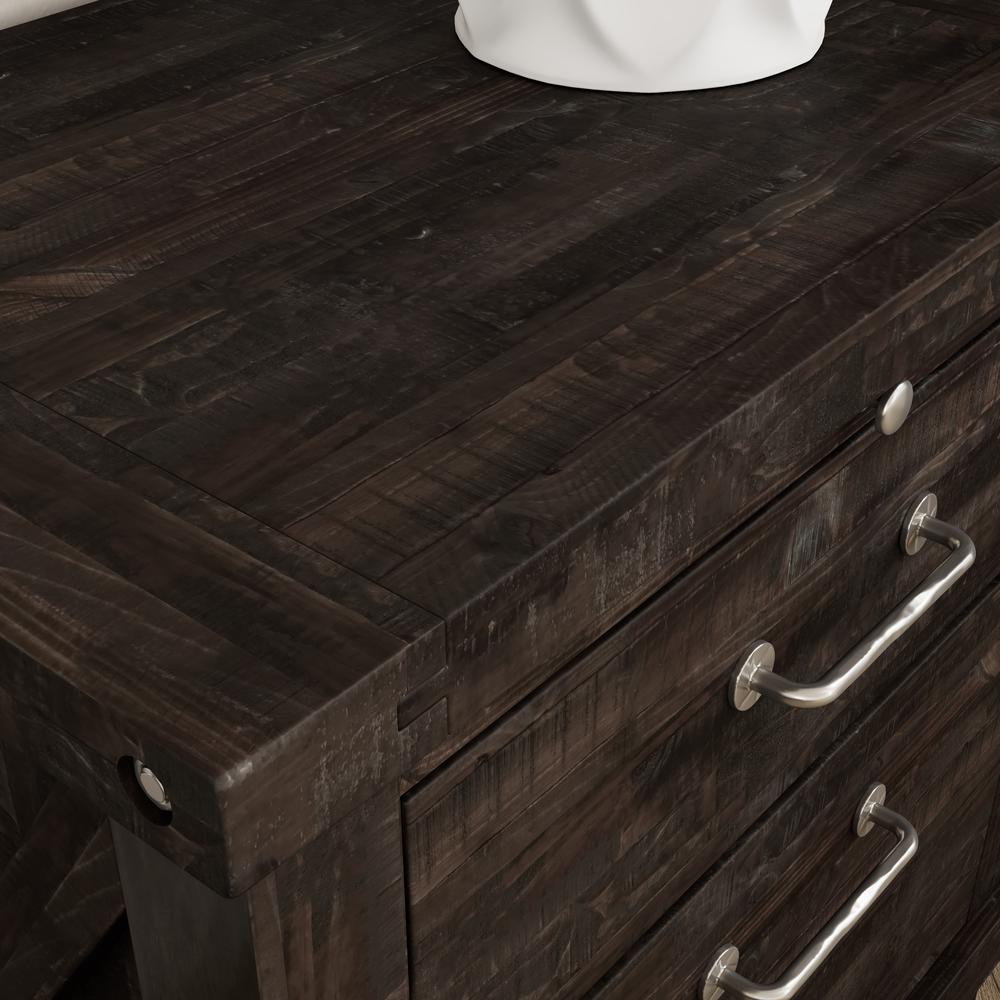 Yosemite Solid Wood Nightstand in Cafe. Picture 9