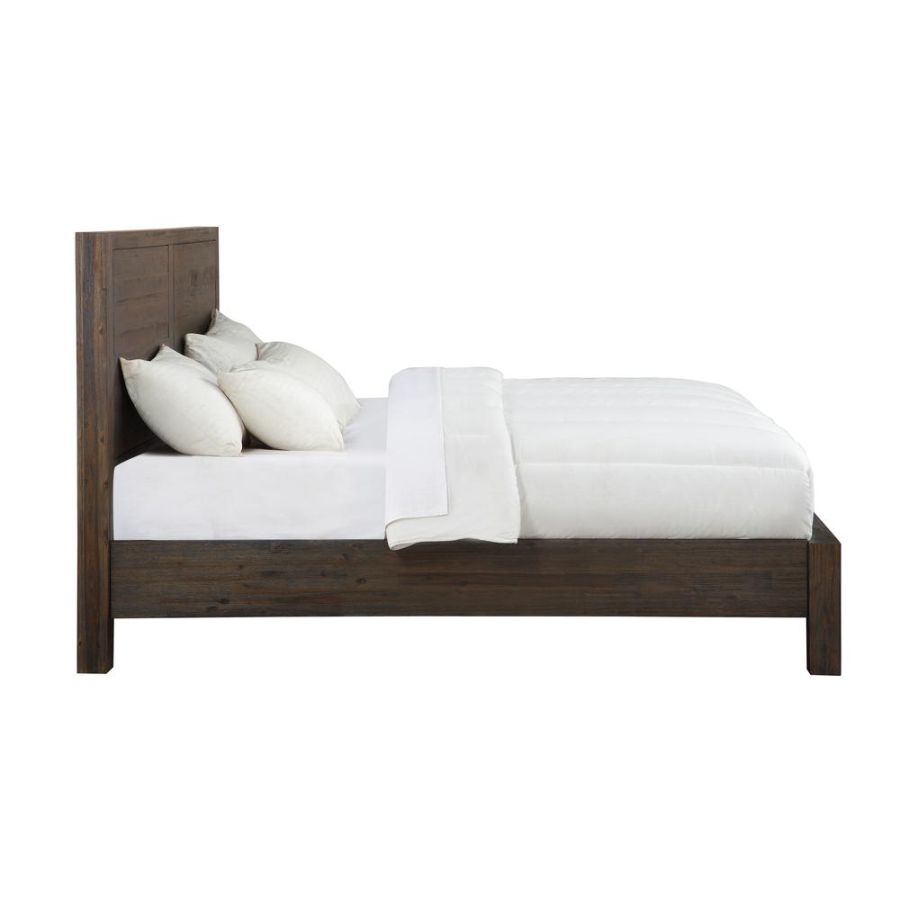 Savanna Solid Wood Platform Bed in Coffee Bean. Picture 6