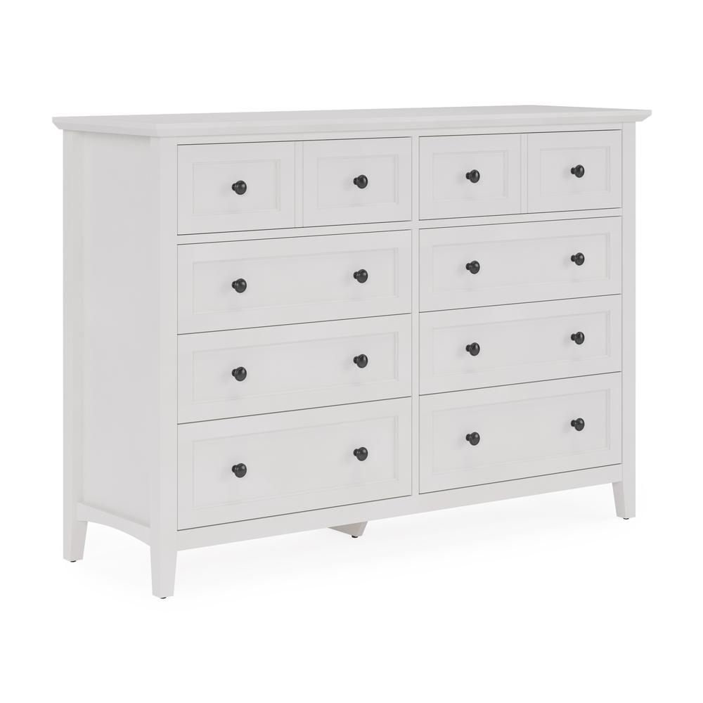 Grace Eight Drawer Dresser in Snowfall White (2024). Picture 6