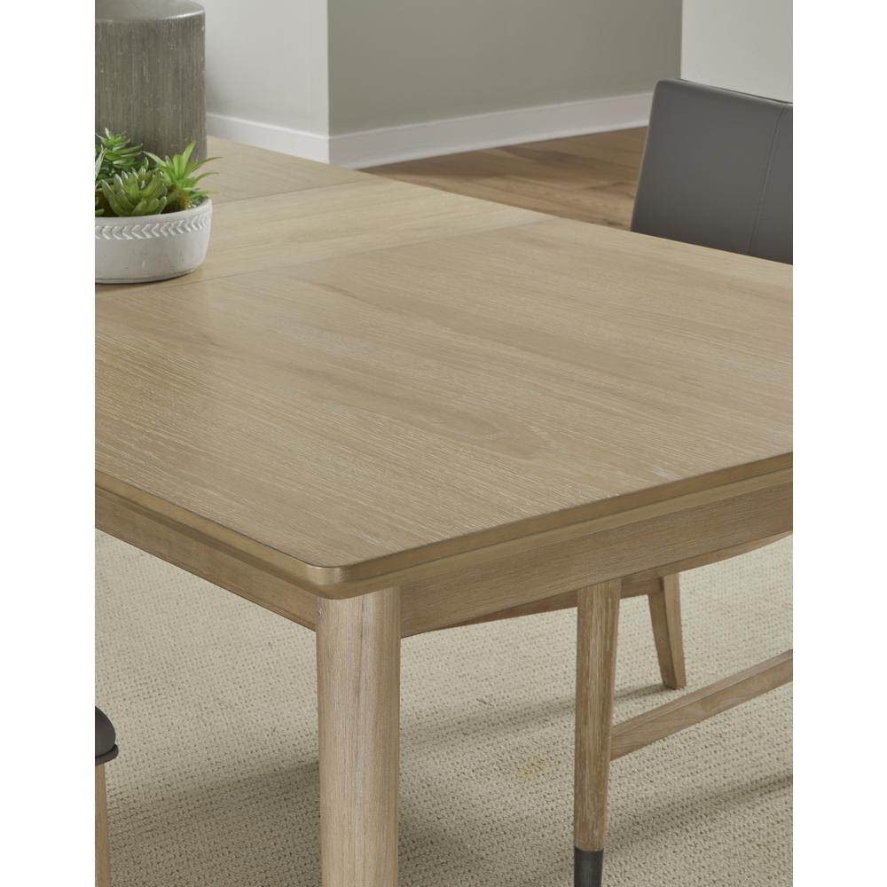 Franklin Extendable White Oak Dining Table in Au Natural. Picture 3