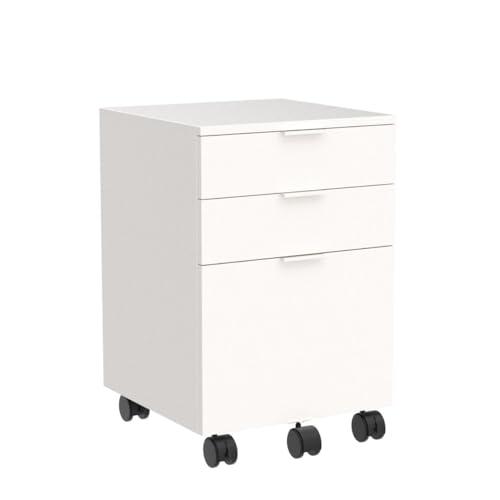 3 Drawer Rolling Wood File Cabinet. Picture 5