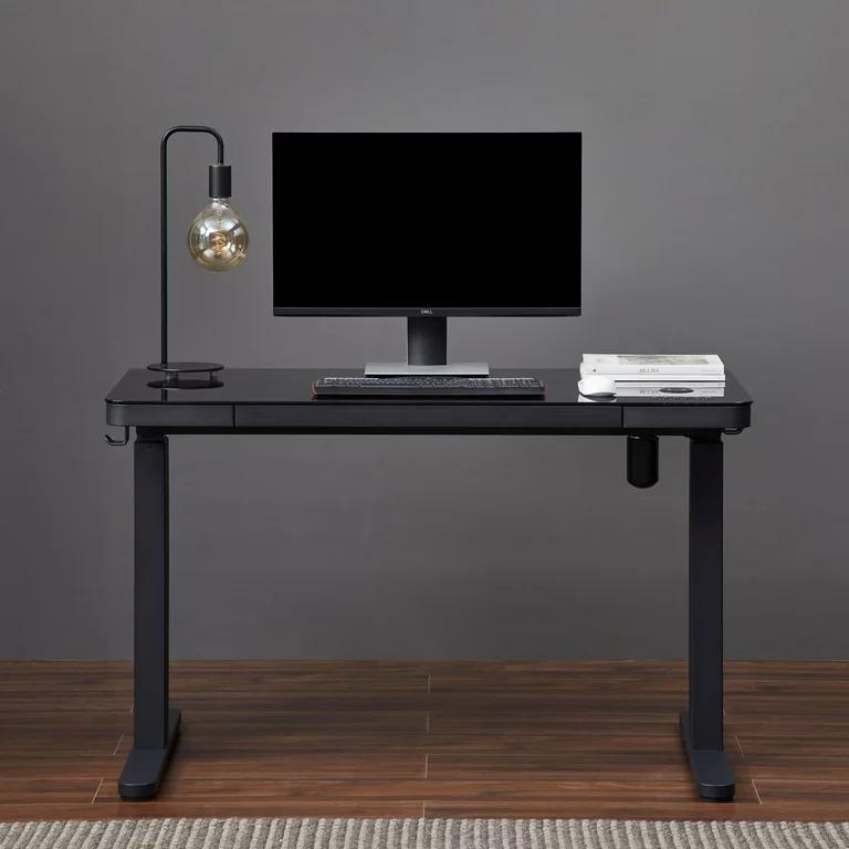 48" K302 Tempered Glass Electric Height Adjustable Standing Desk. Picture 2