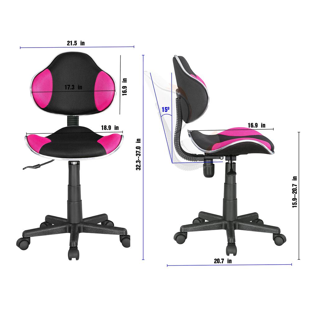 Home Office Low Back Computer Executive Chair, Ergonomic Mesh Chair. Picture 6