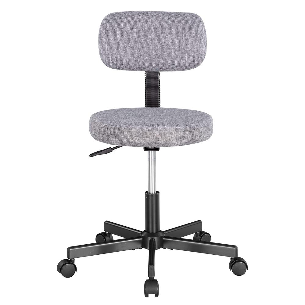 Upholstered Low Back Armless Computer Chair. Picture 6