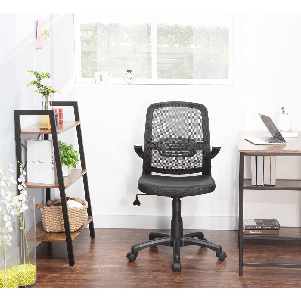 Mid Back Mesh Lumbar Support Ergonomic Home Office Desk Chair. Picture 8