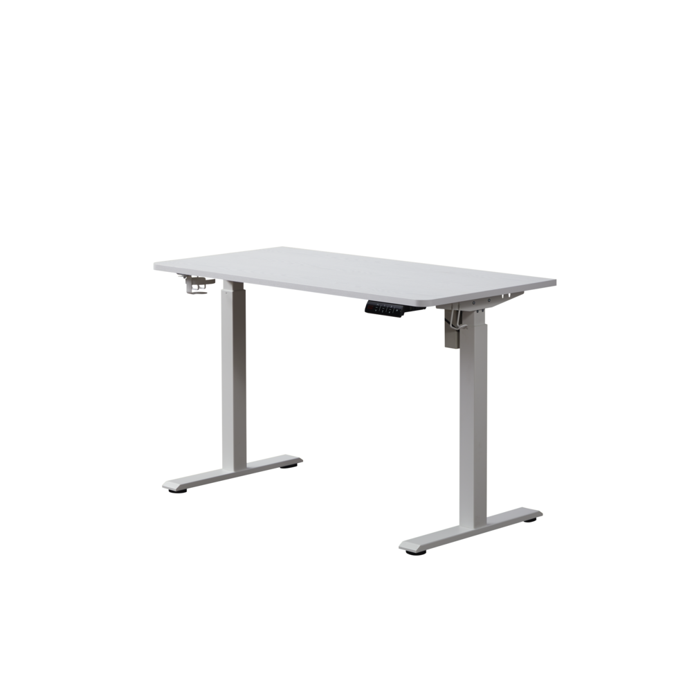 48" K304 Electric Height Adjustable Standing Desk White. Picture 1