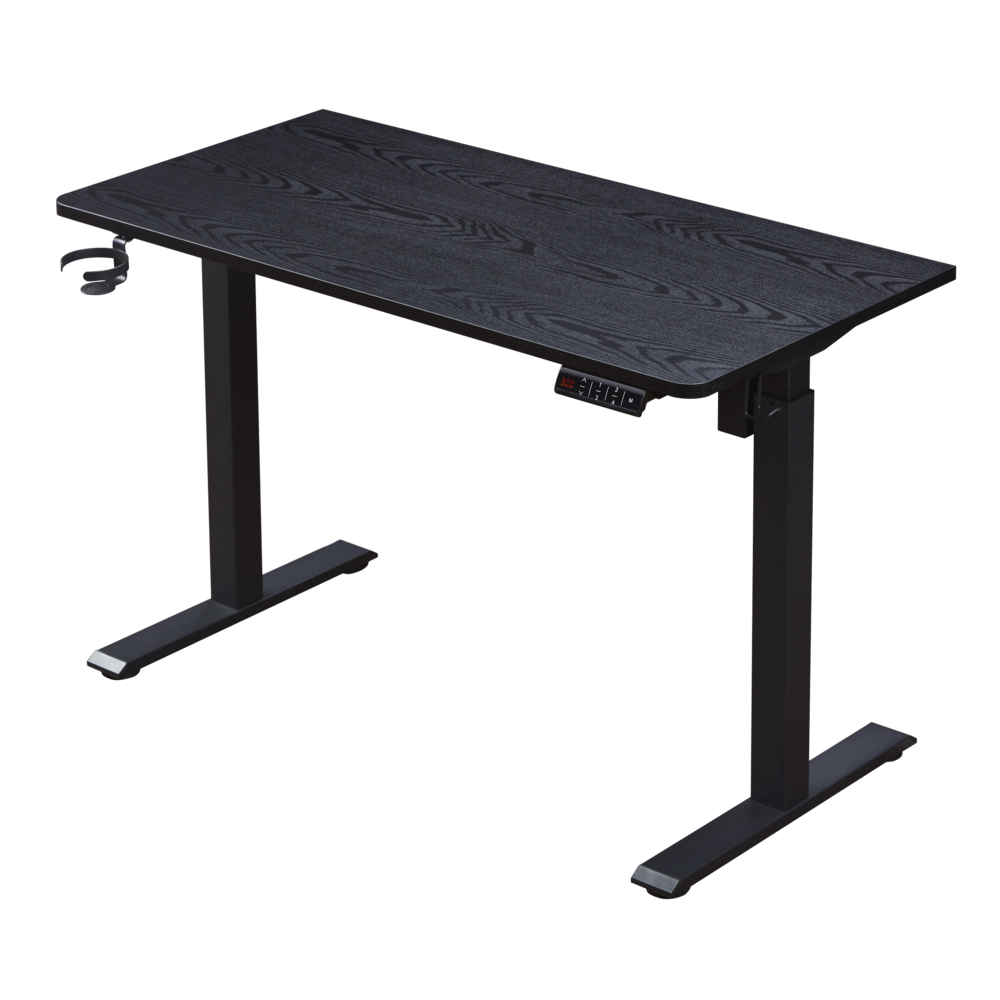 55" K304 Electric Height Adjustable Standing Desk, Black. Picture 1