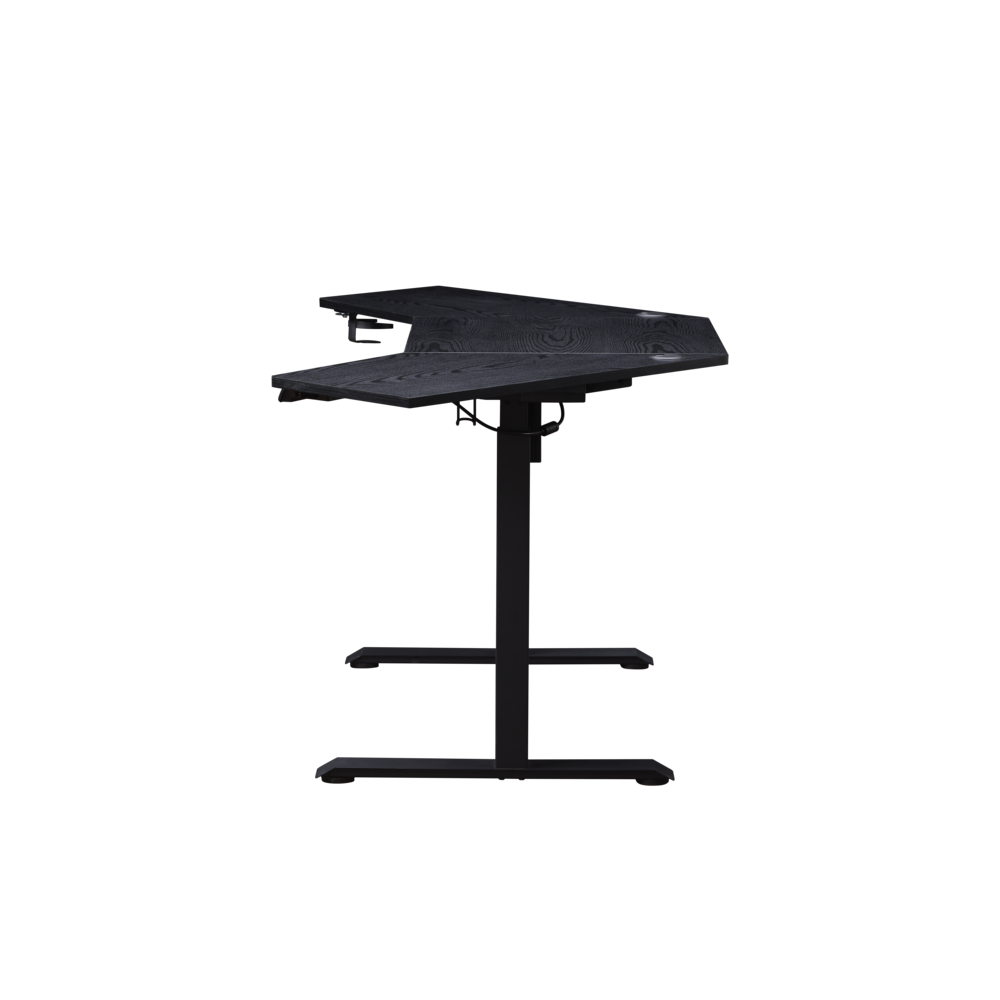 K314 Corner Electric Height Adjustable Standing Desk, Black. Picture 4