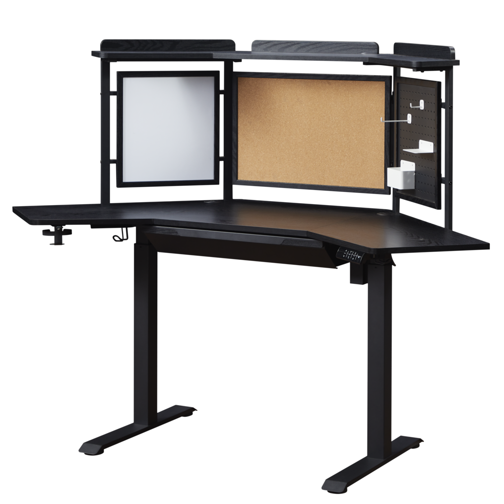 K314 Corner Electric Height Adjustable Standing Desk. Picture 1