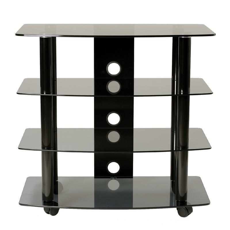 High boy Audio Video Component Stand/ TV Cart with 3 AV Shelves. Picture 1