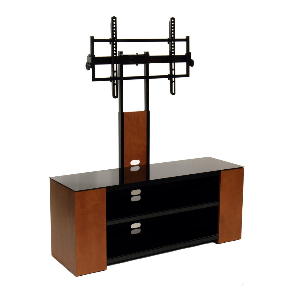 Versatile TV Stand with Multimedia Storage Cabinet for Up to 90″ TV. Picture 1