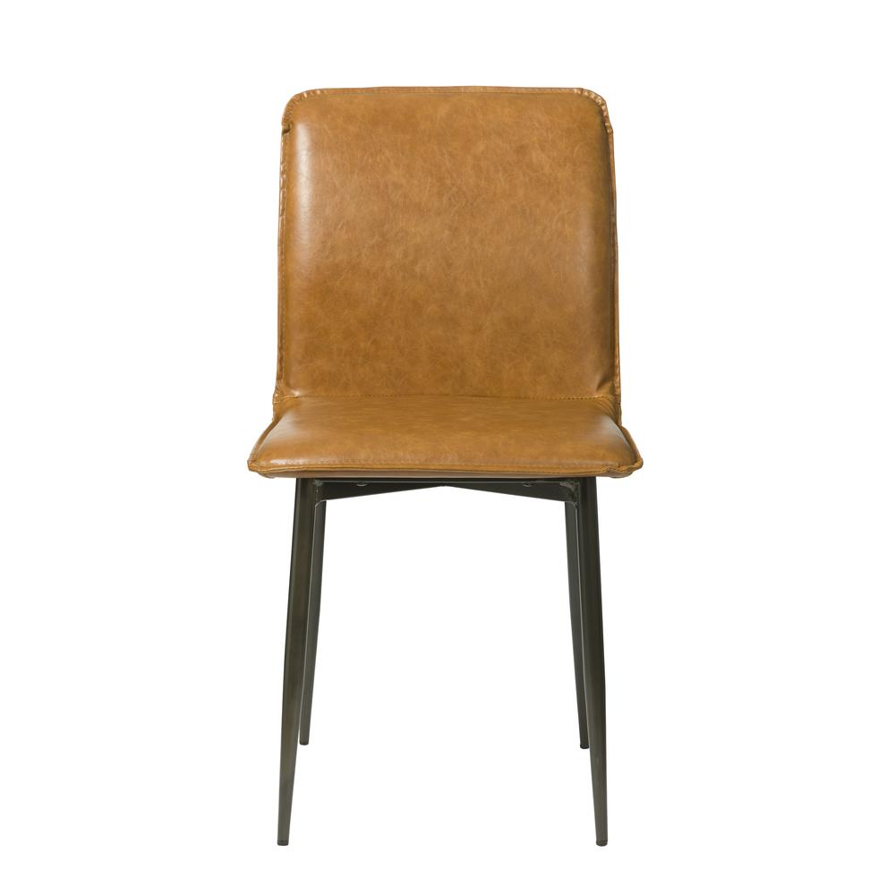 Luca Side Dining Chair - Tan Brown. Picture 2