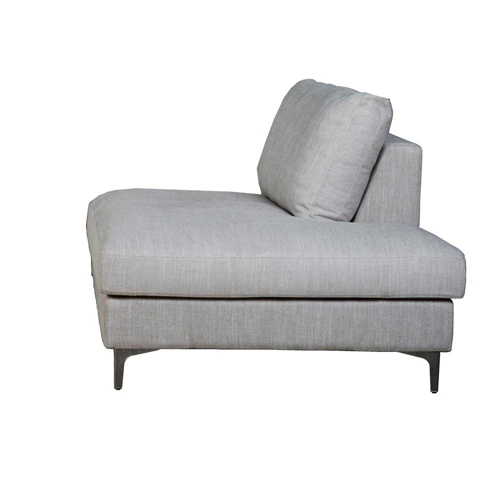 Feather Right Sectional Sofa - Dovetail Linen. Picture 5