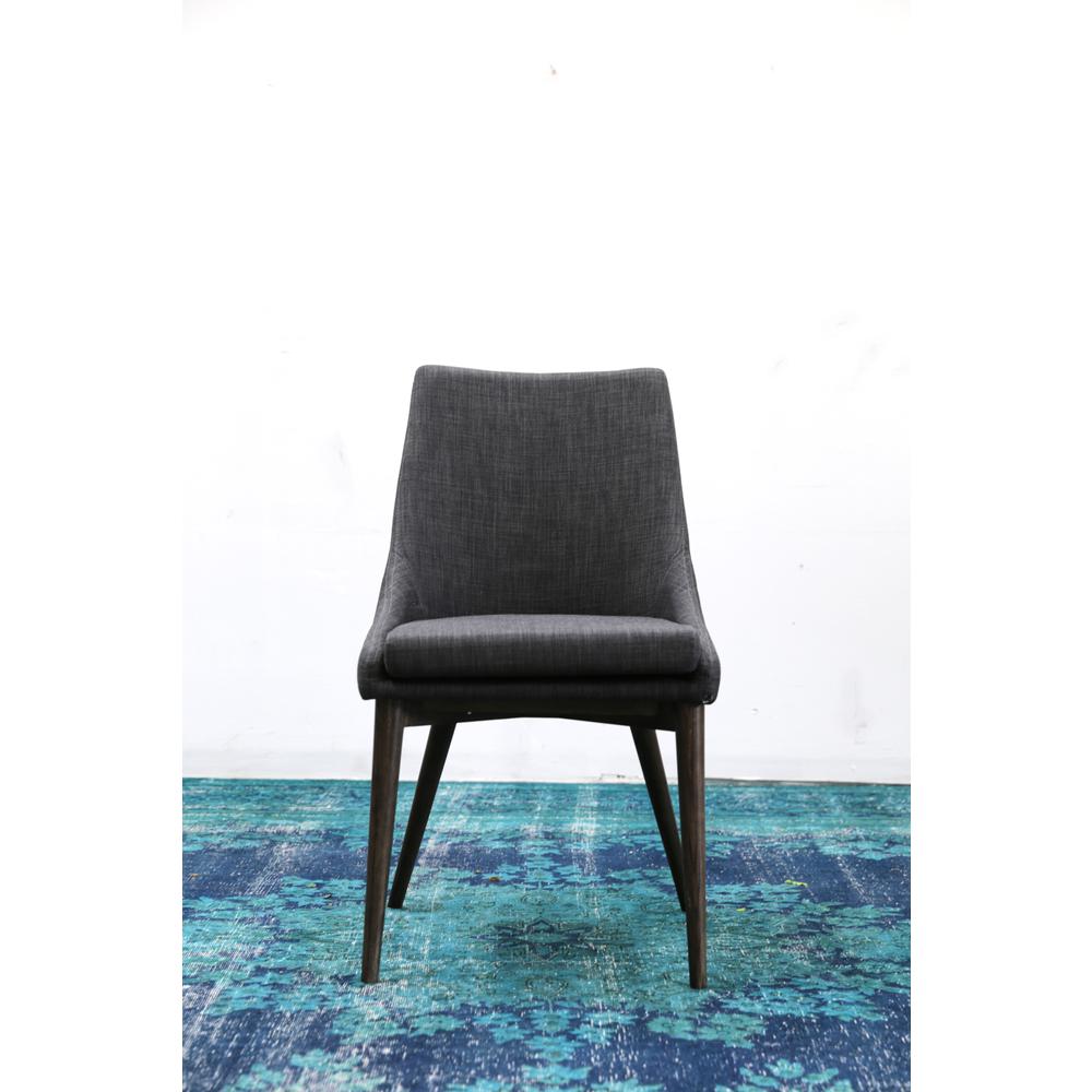 Fritz Side Dining Chair - Dark Grey. Picture 6