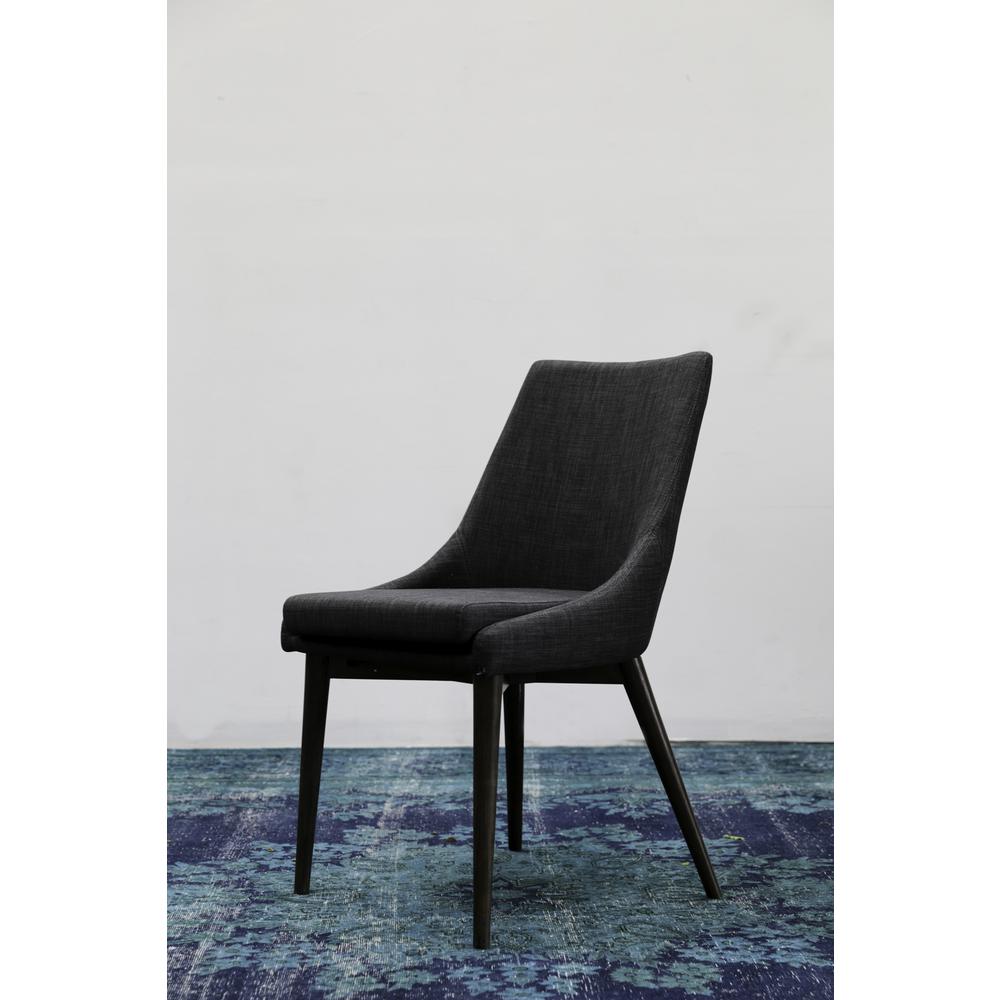 Fritz Side Dining Chair - Dark Grey. Picture 13