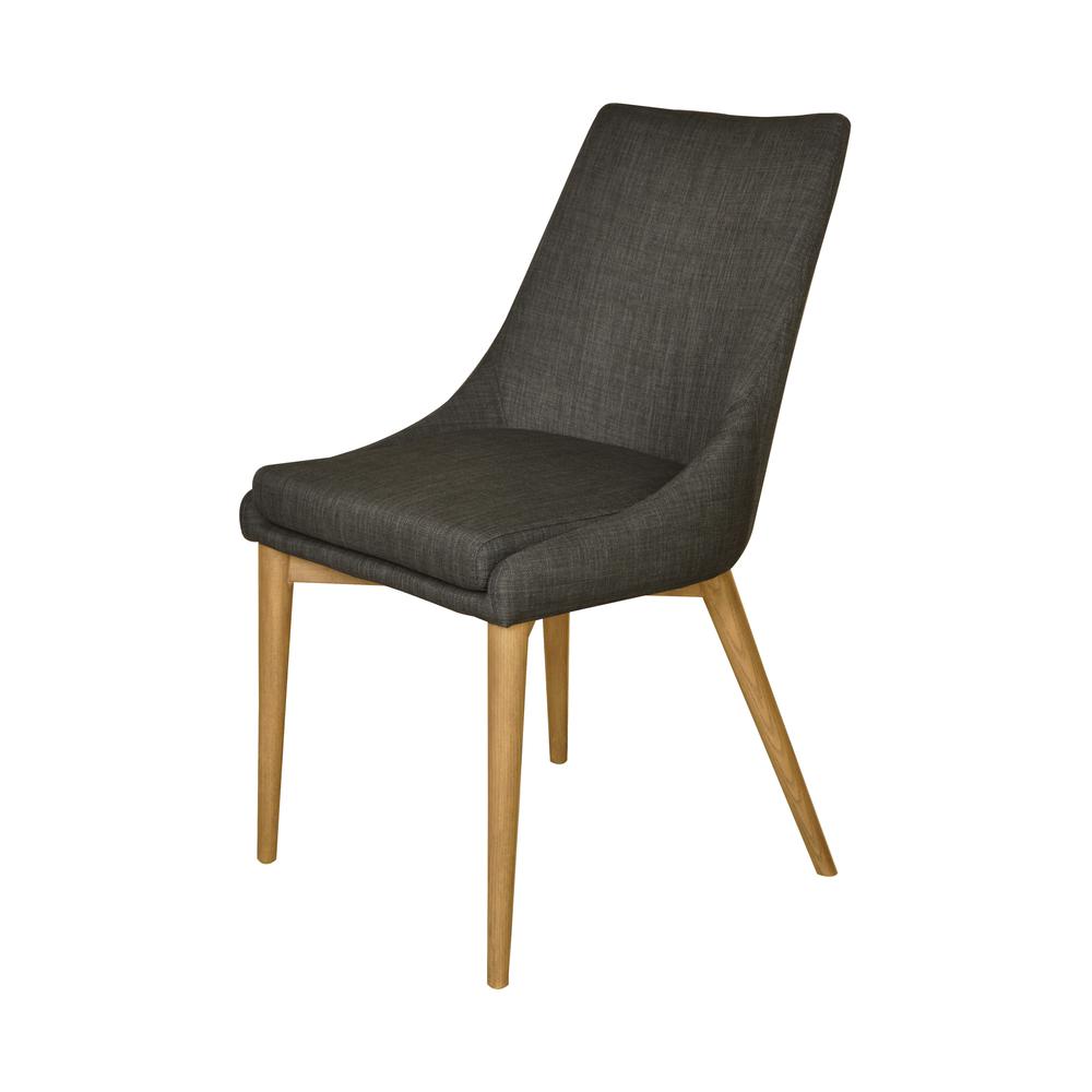 Fritz Side Dining Chair - Dark Grey. Picture 2