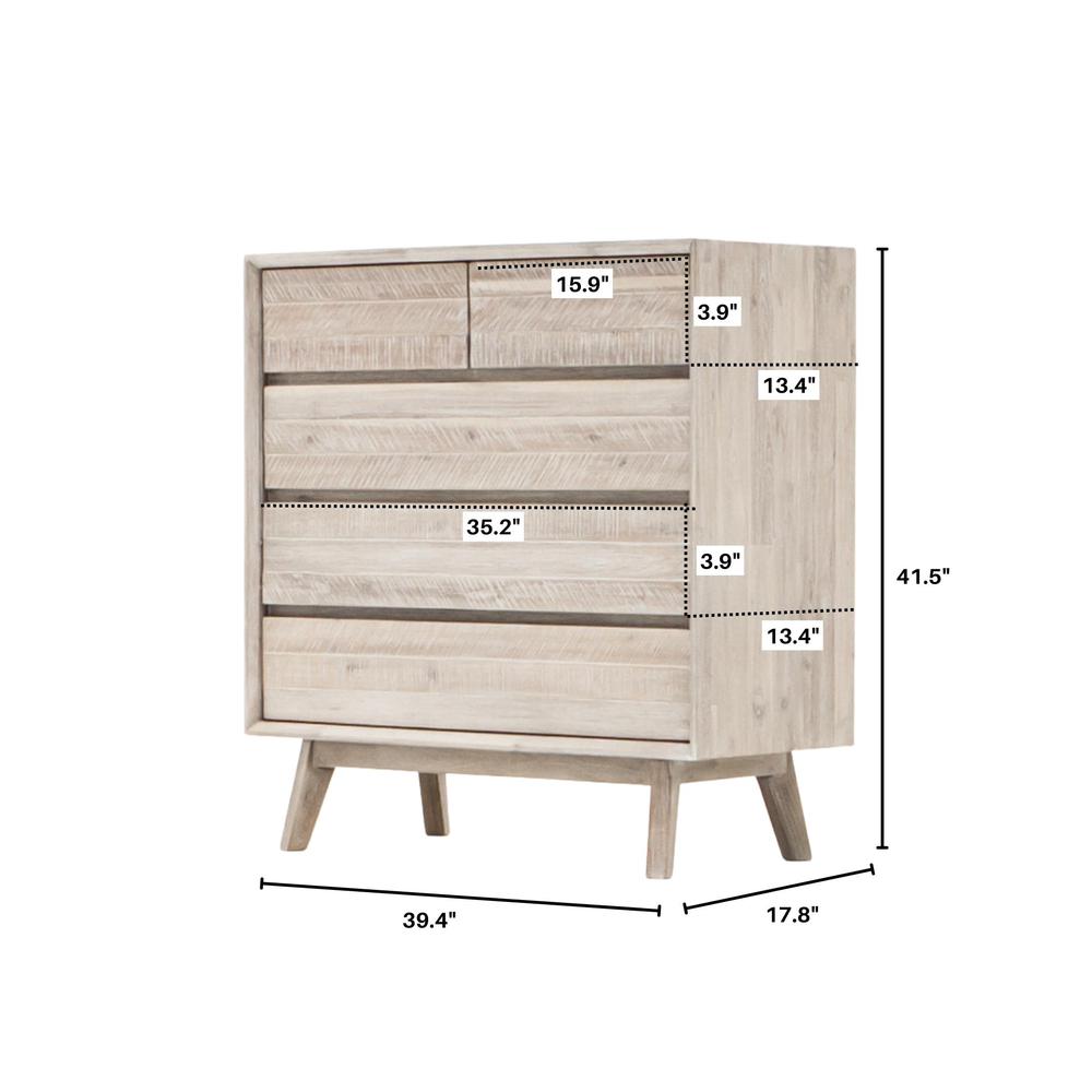 Gia 5 Drawer Chest. Picture 4