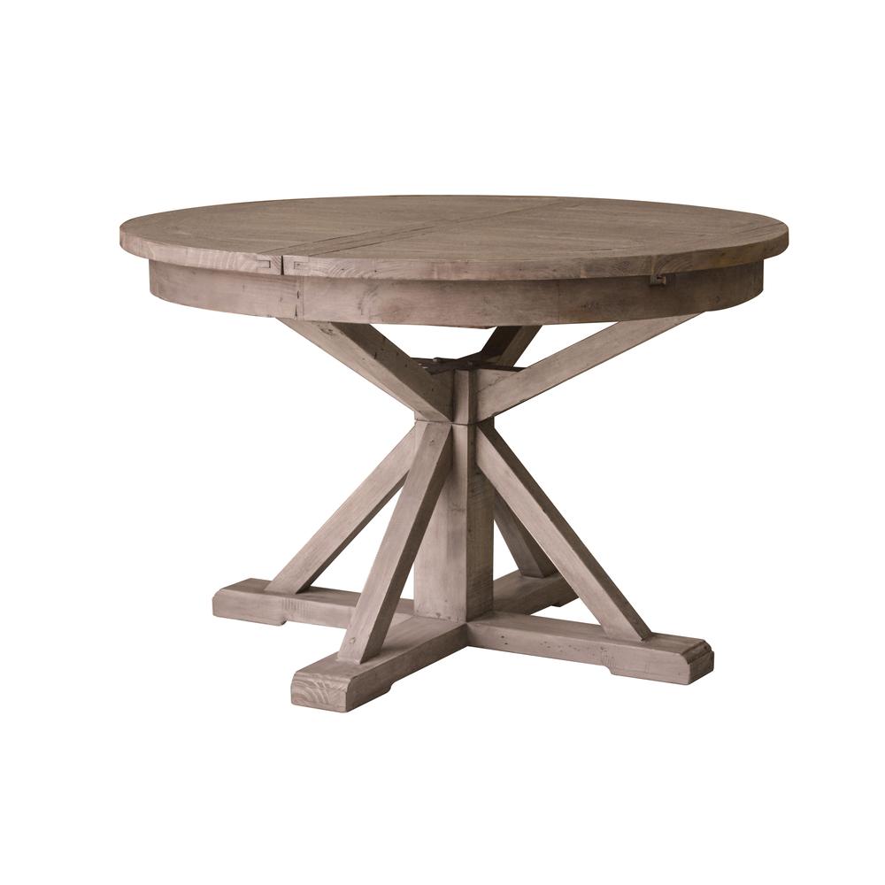 Irish Coast Round 47/63" Extension Dining Table - Rustic Sundried. Picture 1