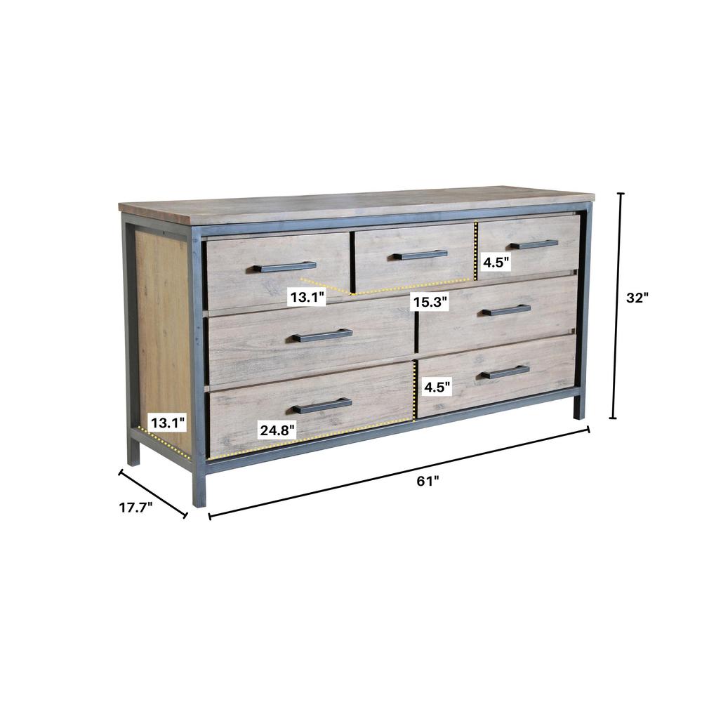 Irondale 7 Drawer Dresser. Picture 21