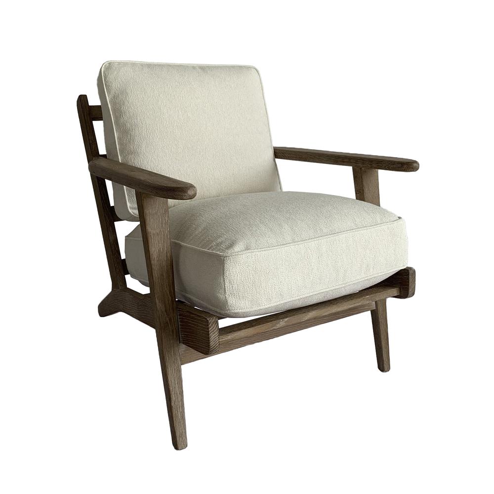 Yale Arm Chair - Performance White. Picture 1