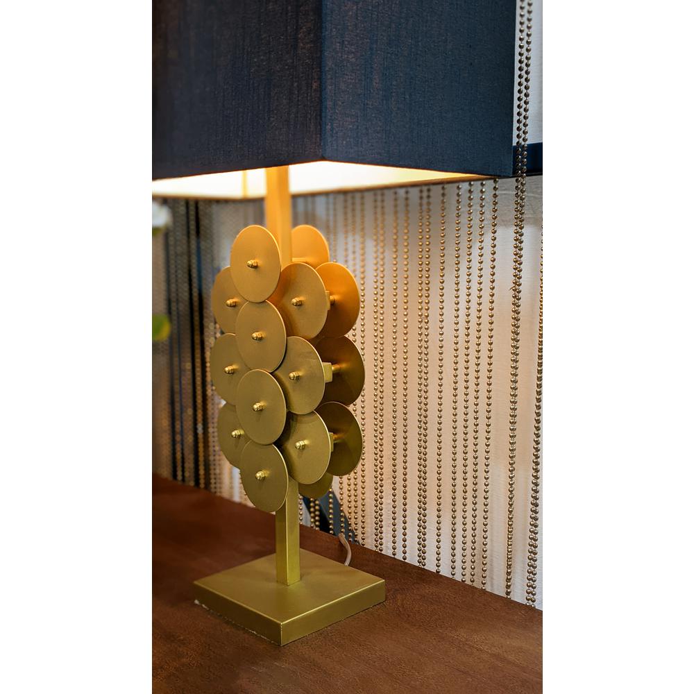 Skye Brass Disc Lamp. Picture 8