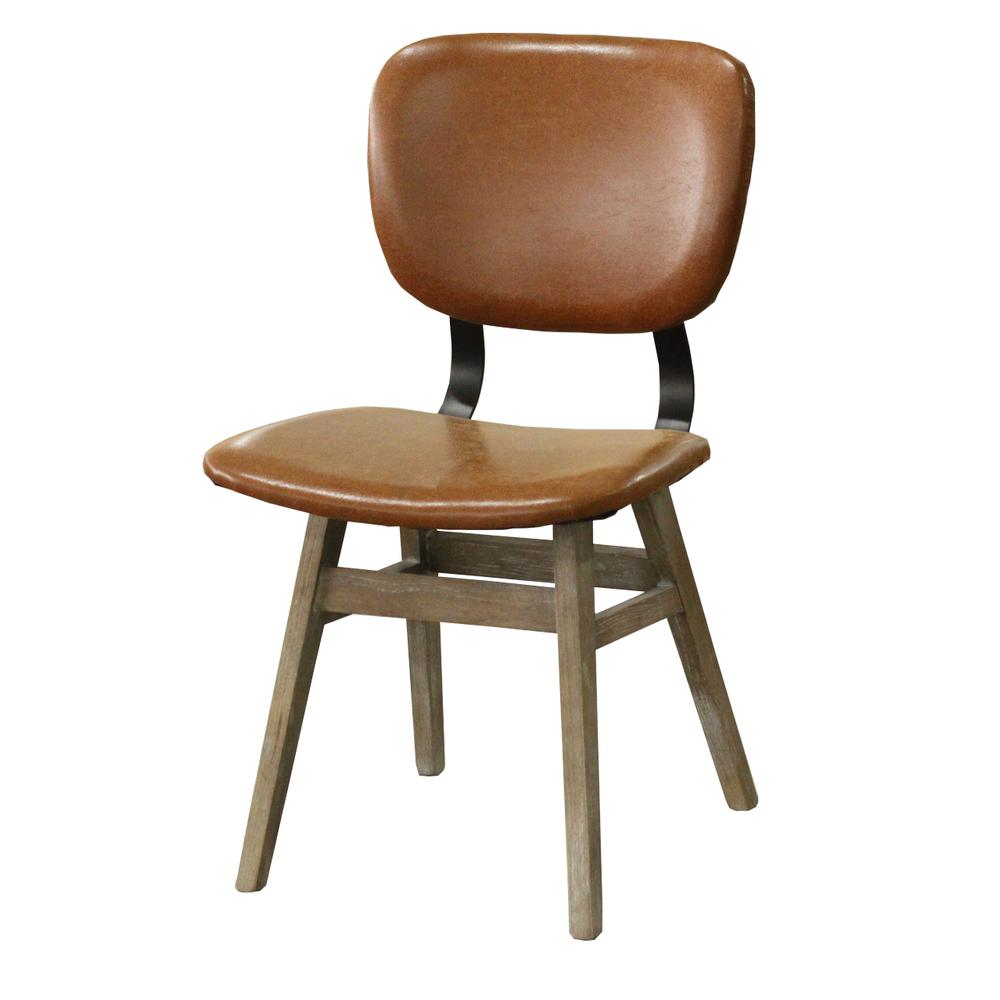 Fraser Dining Chair - Tan Brown. Picture 1