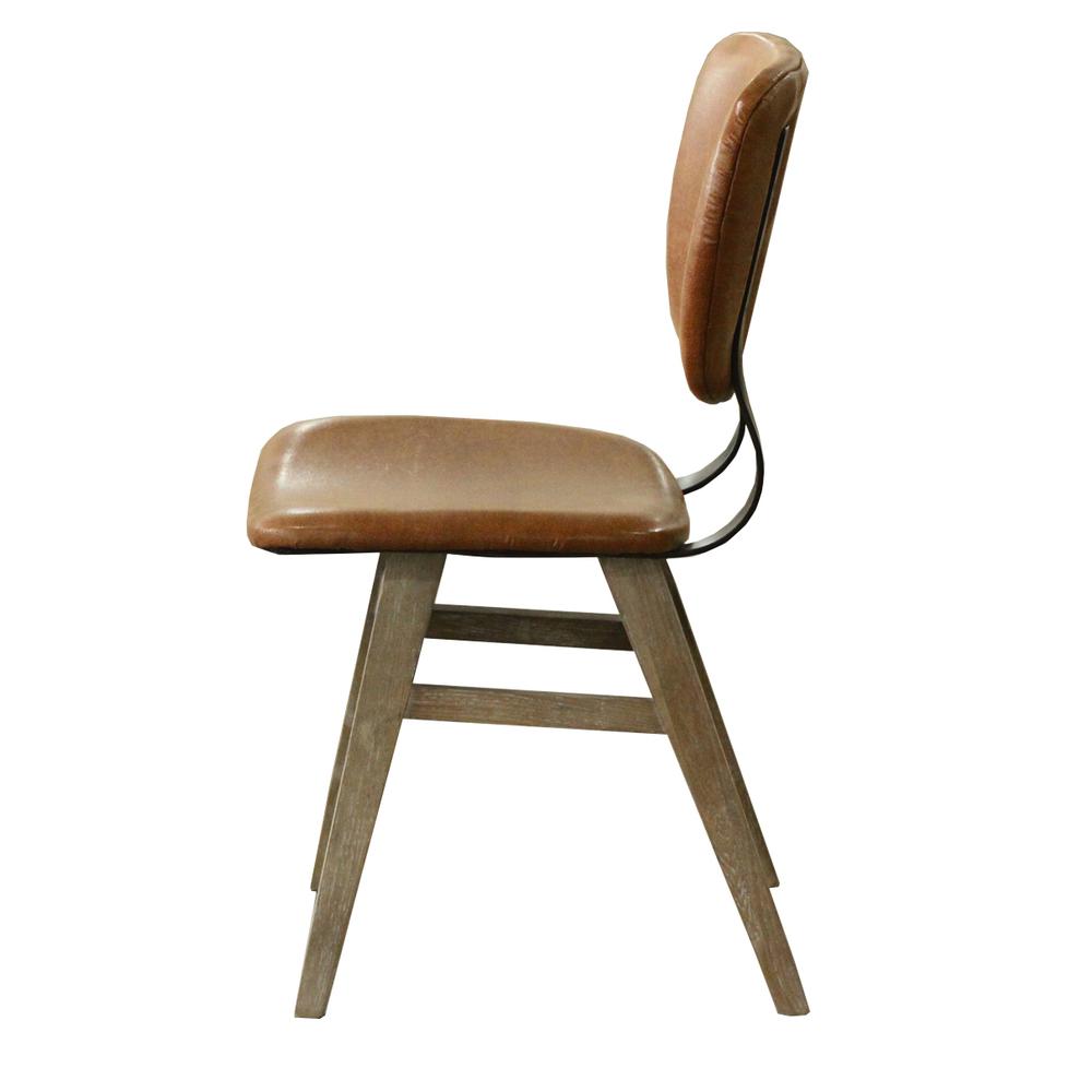 Fraser Dining Chair - Tan Brown. Picture 32
