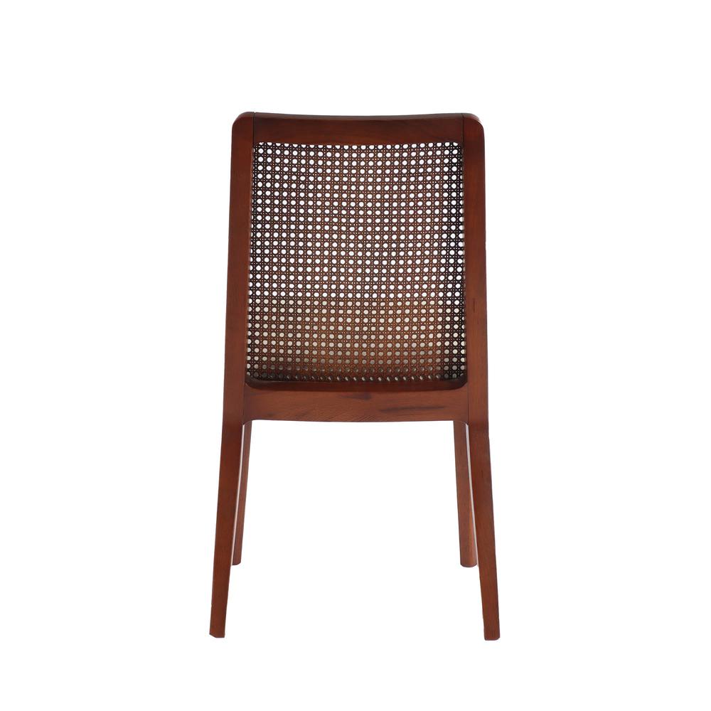 Cane Dining Chair - Oyster Linen/Black Frame. Picture 12
