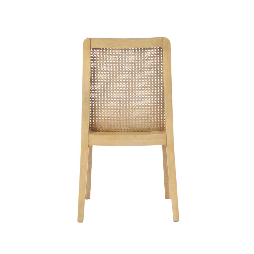 Cane Dining Chair - Oyster Linen/Black Frame. Picture 26