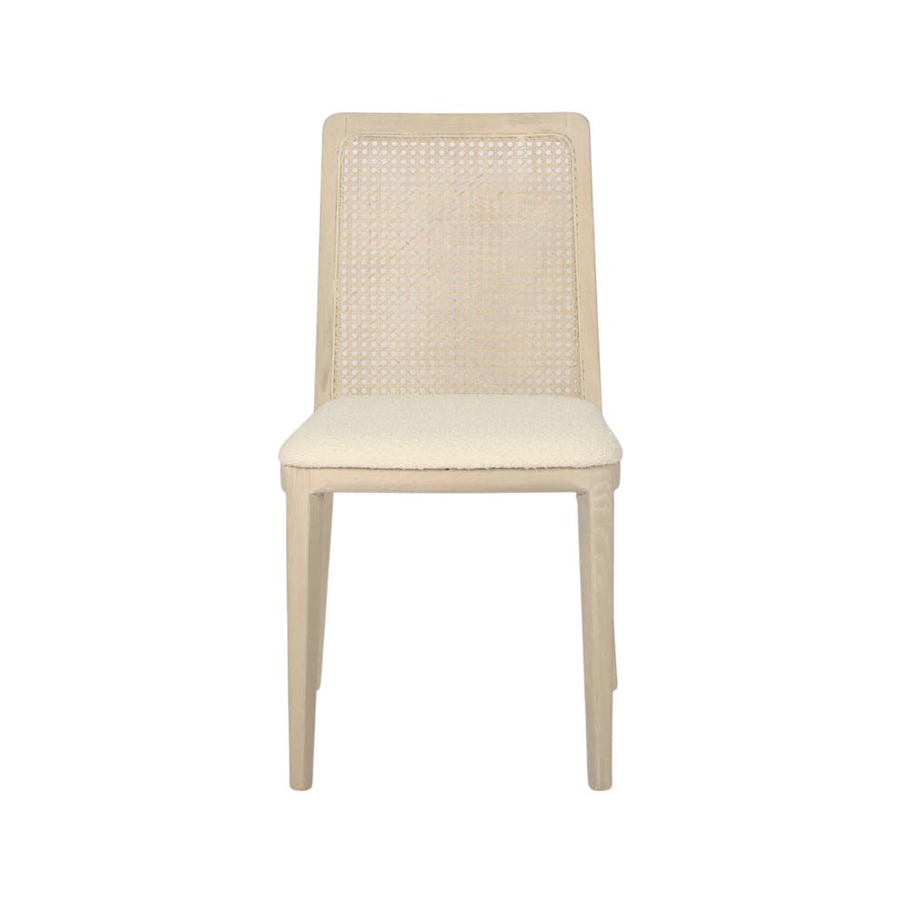 Cane Dining Chair - Oyster Linen/Black Frame. Picture 42