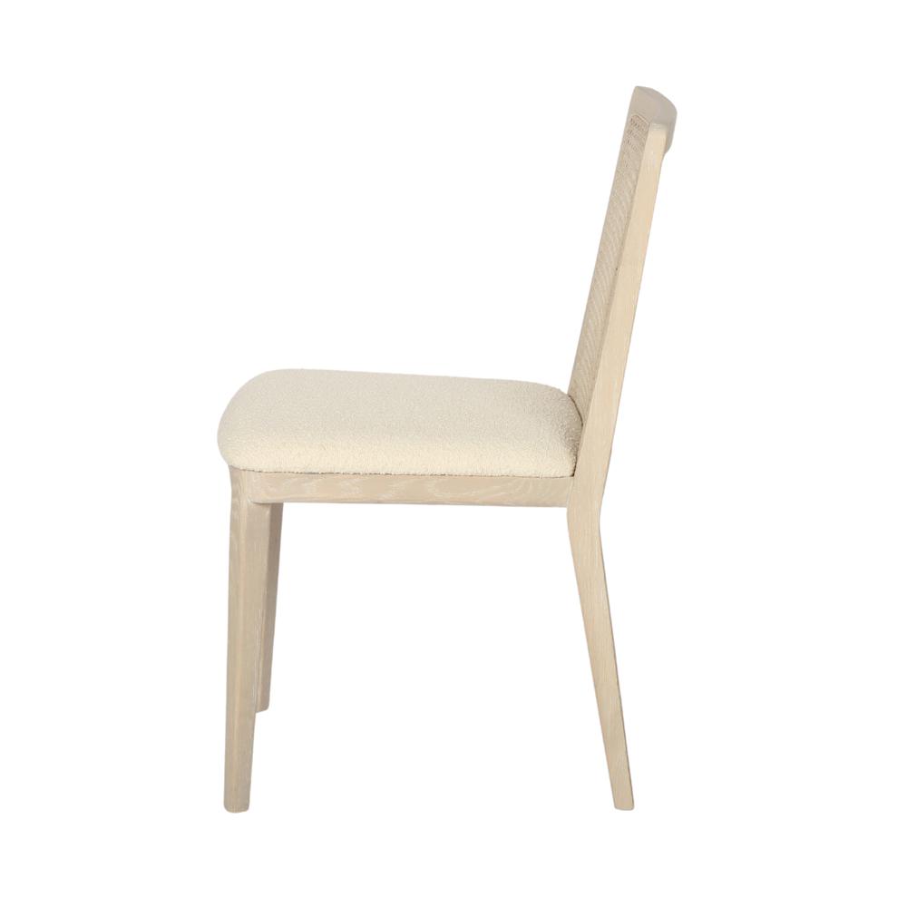 Cane Dining Chair - Oyster Linen/Black Frame. Picture 51