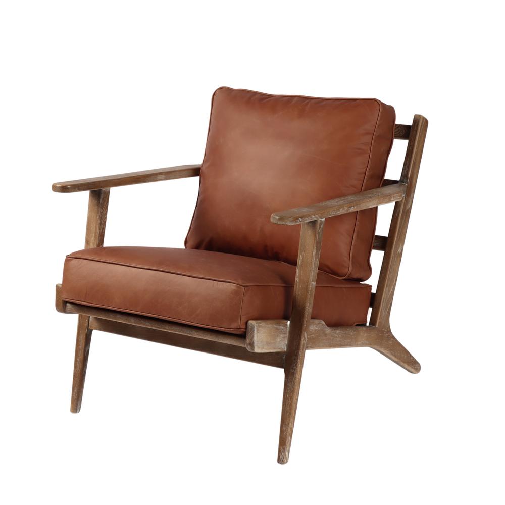 Junior Arm Chair - Saddle Brown. Picture 1