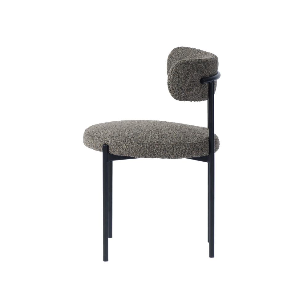 Cleo Dining Chair - Brown Boucle. Picture 7