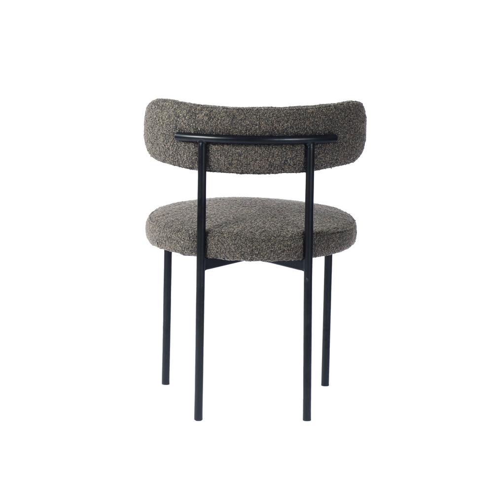 Cleo Dining Chair - Brown Boucle. Picture 8