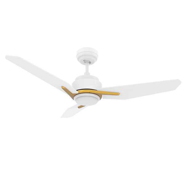 Tracer 52'' Smart Ceiling Fan with Remote, Light Kit Included, White Finish. Picture 2