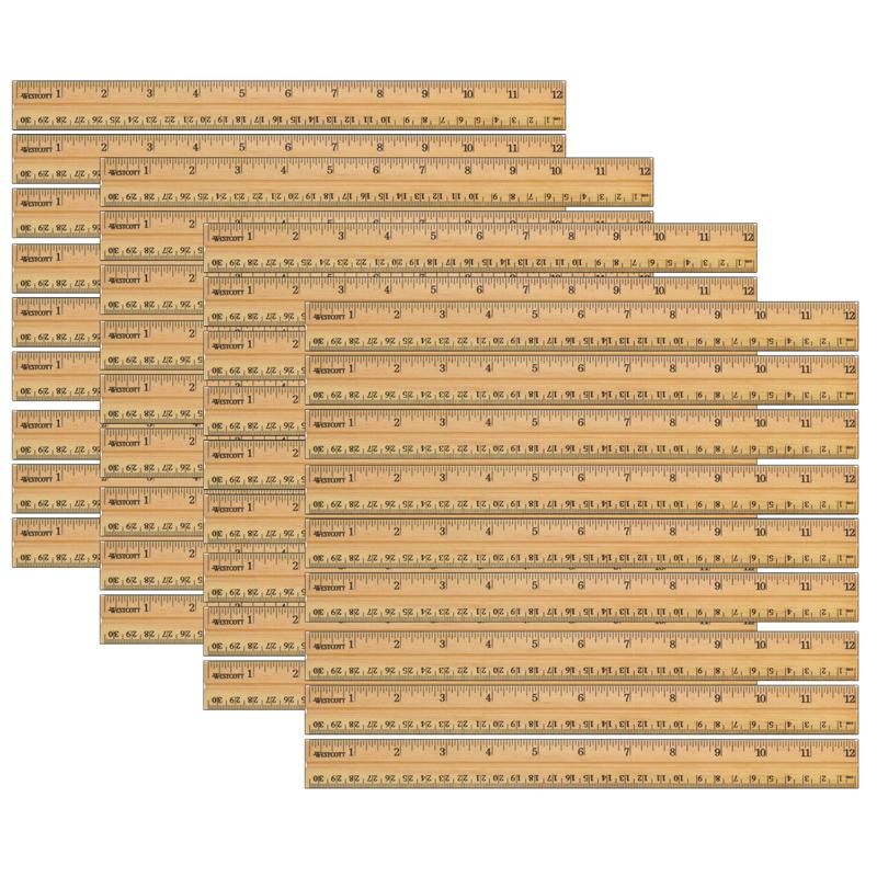 School Wood Ruler, Pack of 36. Picture 2
