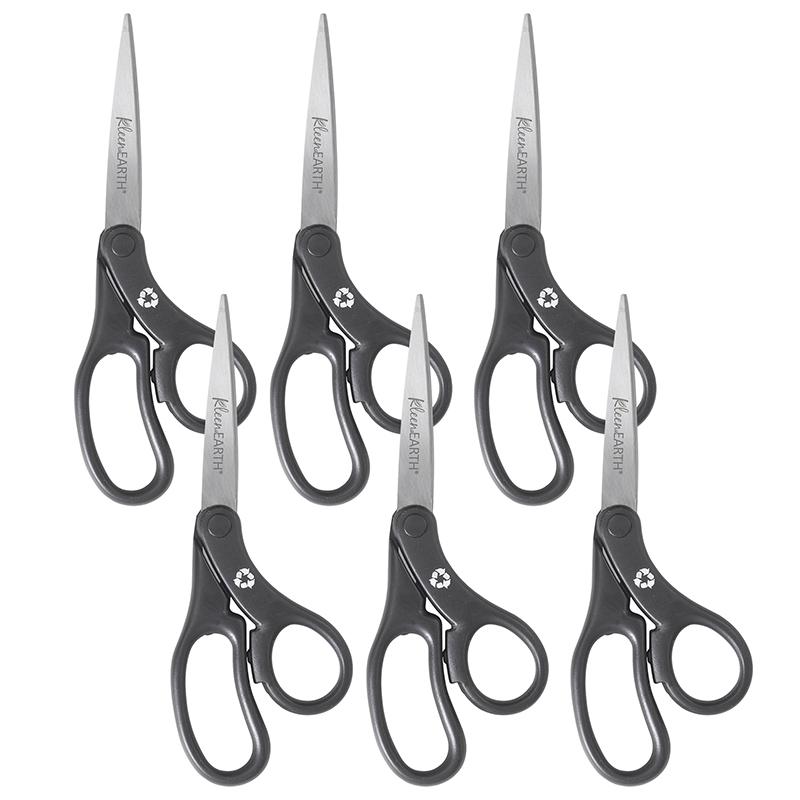 KleenEarth Basic 8" Scissors, Bent, Pack of 6. Picture 2